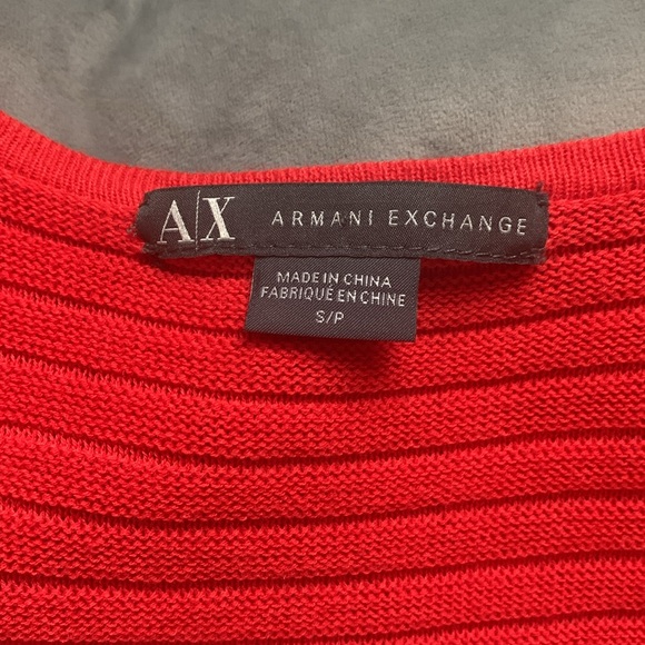 EUC Armani Exchange Red Knit dress. Sz. S/P. No call outs. - Picture 6 of 6